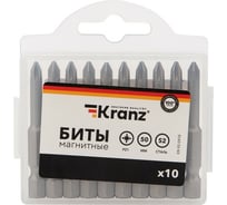Бита (10 шт; PZ1x50 мм) для шуруповерта KRANZ KR-92-0418