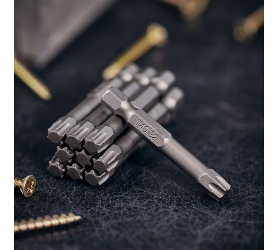 Бита Torx (10 шт; T40x50 мм; сталь S2) для шуруповерта KRANZ KR-92-0431