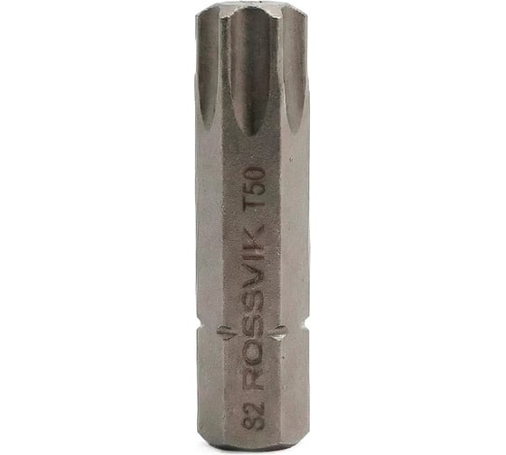 Бита ROSSVIK TORX T50, 36 мм, 5/16, сплав S2 (20шт в коробке) 8036T50