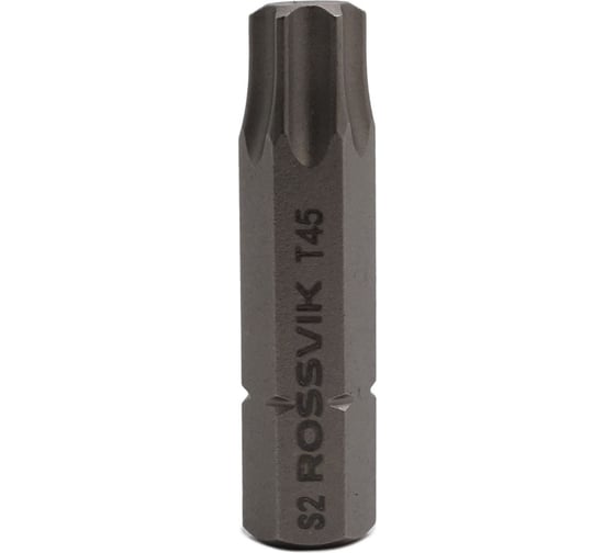 Бита ROSSVIK TORX T45, 36 мм, 5/16, сплав S2 (20шт в коробке) 8036T45