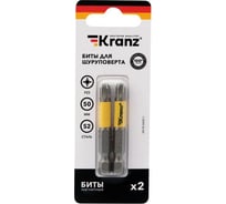 Бита (2 шт; PZ3x50 мм; сталь S2) для шуруповерта KRANZ KR-92-0420-1