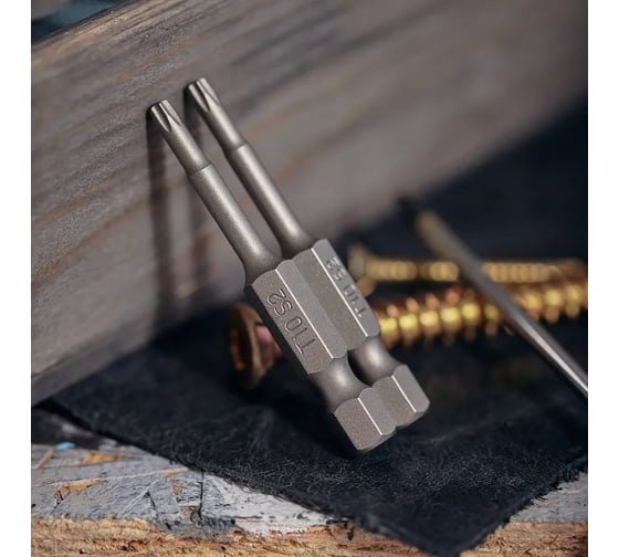 Бита Torx (2 шт; T10x50 мм; сталь S2) для шуруповерта KRANZ KR-92-0425-1