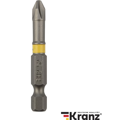 Бита (2 шт; PH2x50 мм; сталь S2) для шуруповерта KRANZ KR-92-0415-1 1