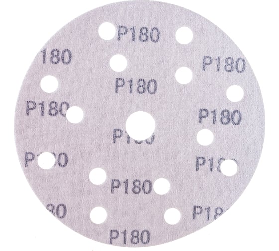 Круг шлифовальный Purple PP627 (150 мм; 15 отверстий; Р180; 100 шт) Hanko PP627.150.15.0180
