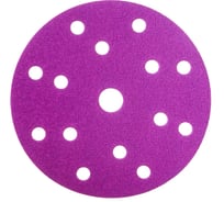Круг шлифовальный Purple PP627 (150 мм; 15 отверстий; Р120; 100 шт) Hanko PP627.150.15.0120