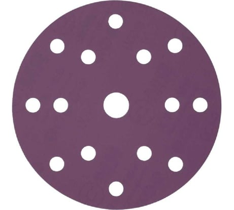 Круг шлифовальный Purple PP627 (150 мм; 15 отверстий; Р800; 100 шт) Hanko PP627.150.15.0800