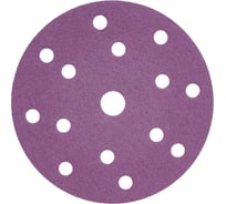 Круг шлифовальный Purple PP627 (150 мм; 15 отверстий; Р60; 100 шт) Hanko PP627.150.15.0060