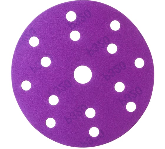 Круг шлифовальный Purple PP627 (150 мм; 15 отверстий; Р320; 100 шт) Hanko PP627.150.15.0320 1