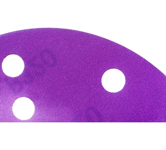 Круг шлифовальный Purple PP627 (150 мм; 15 отверстий; Р320; 100 шт) Hanko PP627.150.15.0320