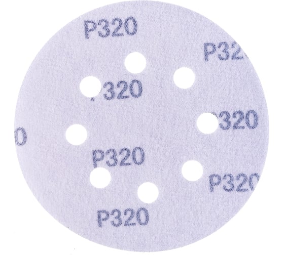 Круг шлифовальный Purple PP627 (125 мм; 8 отверстий; Р320; 100 шт) Hanko PP627.125.8.0320