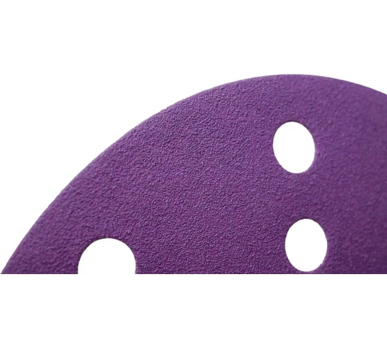Круг шлифовальный Purple PP627 (150 мм; 15 отверстий; Р150; 100 шт) Hanko PP627.150.15.0150