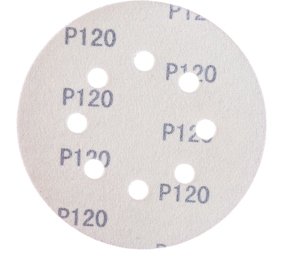 Круг шлифовальный Purple PP627 (125 мм; 8 отверстий; Р120; 100 шт) Hanko PP627.125.8.0120