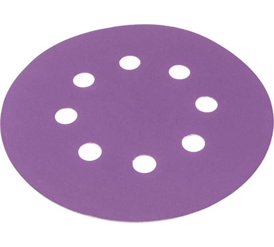 Круг шлифовальный Purple PP627 (125 мм; 8 отверстий; Р500; 100 шт) Hanko PP627.125.8.0500