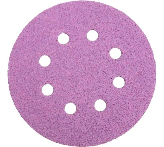 Круг шлифовальный Purple PP627 (125 мм; 8 отверстий; Р40; 50 шт) Hanko PP627.125.8.0040