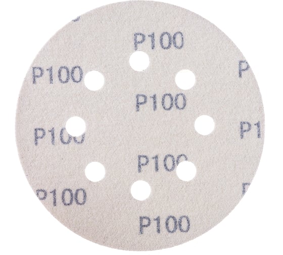 Круг шлифовальный Purple PP627 (125 мм; 8 отверстий; Р100; 100 шт) Hanko PP627.125.8.0100