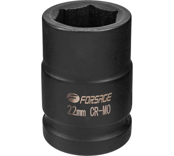 Головка ударная Forsage 3/4'', 22мм (6гр) F LIGHT-46522(64344)
