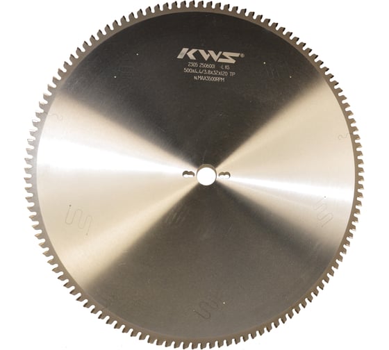 Диск пильный для обработки цветных металлов KWS 500х32х4.4/3.8х120T TP -5 2/7/42+2/9/46.4+2/10/60 К5 TFKL00261-32