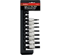 Набор головок с шестигранником 8 шт на планке 5-19 мм, 1/2", 55 мм AmPro T33207