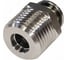 Фитинг цанговый прямой TITAN LOCK, 6 мм, наруж. резьба М6, латунь никелированная, тип PC, TLP-PC6-M6BRN 1