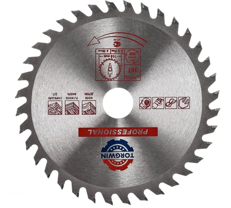 Диск пильный по дереву 150х22.23/20 мм, 36Z TORGWIN S11605