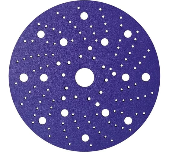 Набор шлифовальных дисков SANDWOX Purple CERAMIC 5 шт Р120 D150мм MultiHole, 328P.150.120.5.LC