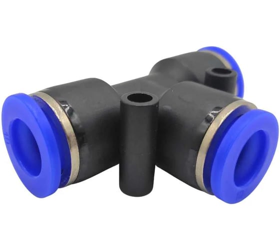 Фитинг-тройник Контактная Механика, трубка 4мм (100 штук в упаковке) KZPE04 1