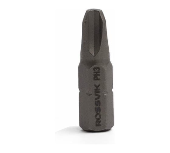 Бита крестовая ROSSVIK PH3, 25 мм, 1/4, сплав S2 (20шт в коробке) 6325PH3 1