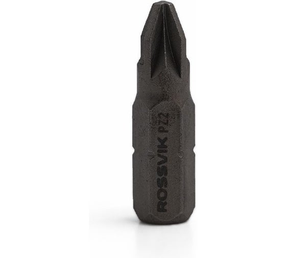 Бита ROSSVIK Pozidrive PZ2, 25 мм, 1/4, сплав S2 (20шт в коробке) 6325PZ2 1