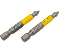 Биты кованые Профи односторонние (2 шт; PH1; 50 мм; сталь S2) FIT 57504