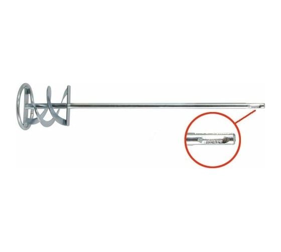 Миксер для строительных смесей оцинкованный Профи (SDS-Plus; 120x600 мм) FIT 04261