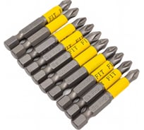 Биты кованые Профи односторонние (10 шт; PH2; 50 мм; сталь S2) FIT 57525