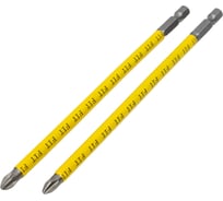 Биты кованые Профи односторонние (2 шт; PH2; 150 мм; сталь S2) FIT 57510