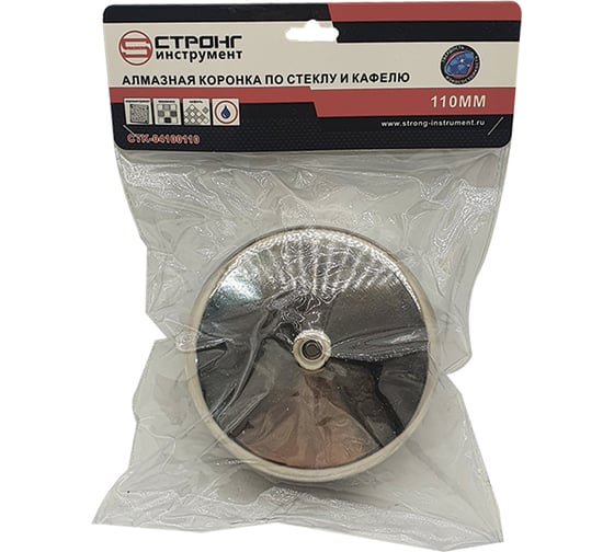 Коронка по стеклу и керамике 110 мм Strong CTK-04100110