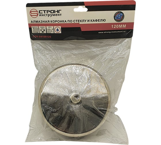 Коронка по стеклу и керамике 120 мм Strong CTK-04100120