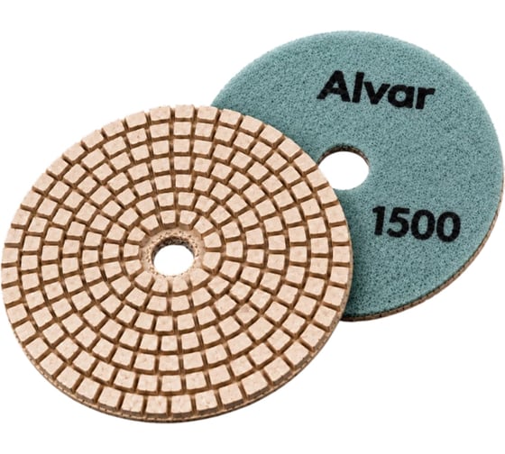 Круг алмазный гибкий шлифовальный Alvar мокрый P1500 D=100мм (10 шт) AL-GD10C-1500