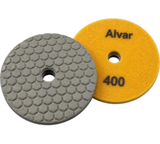 Круг алмазный гибкий шлифовальный Alvar сухой P400 D=100мм (10 шт) AL-GD18D-400