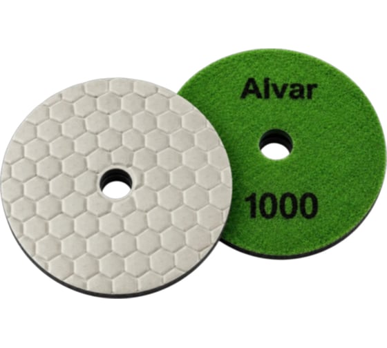 Круг алмазный гибкий шлифовальный Alvar сухой P1000 D=100мм (10 шт) AL-GD18D-1000