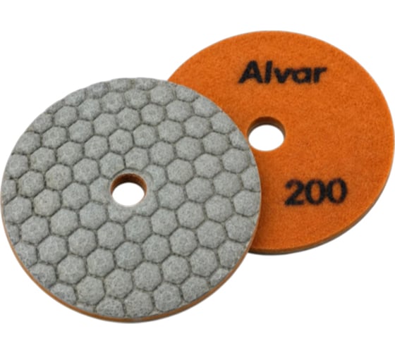 Круг алмазный гибкий шлифовальный Alvar сухой P200 D=100мм (10 шт) AL-GD18D-200