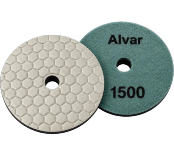 Круг алмазный гибкий шлифовальный Alvar сухой P1500 D=100мм (10 шт) AL-GD18D-1500