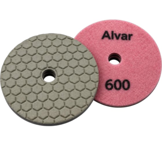 Круг алмазный гибкий шлифовальный Alvar сухой P600 D=100мм (10 шт) AL-GD18D-600