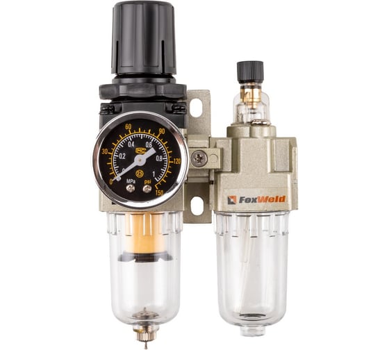Блок подготовки воздуха Foxweld AERO SRL 10S 14F, G 1/4 внутр., 10 бар, полуавтомат 9521