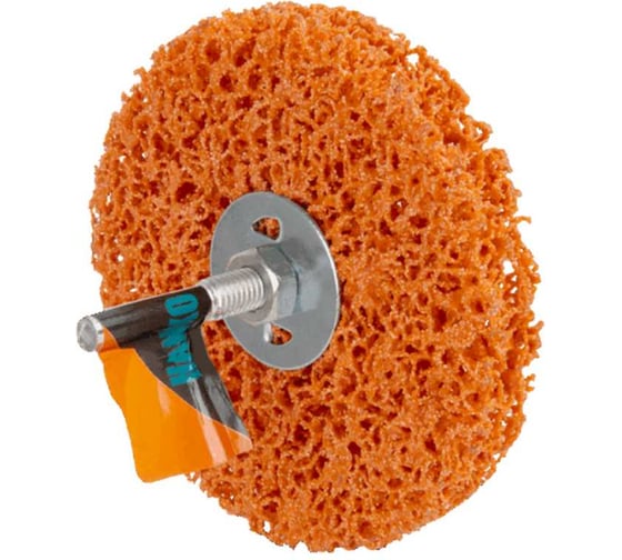 Диск зачистной коралловый на шпинделе Hanko Orange Ceramic 100х13х6мм csd-oc100136