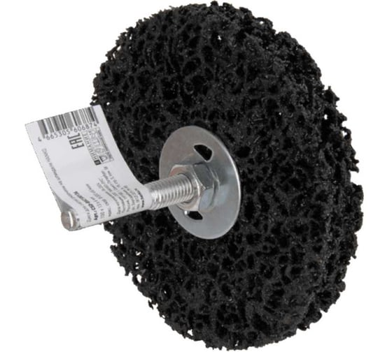 Диск зачистной коралловый на шпинделе Hanko Black Silicon Carbide 100х13х6мм csd-bsc100136