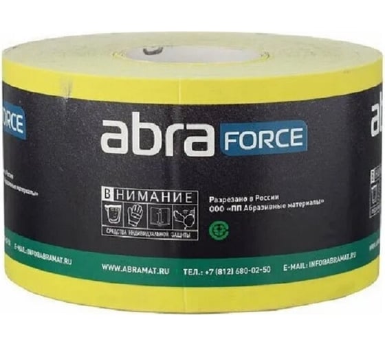 Бумага наждачная (50 м; 115 мм; Р80; желтая) Abraforce 53089 1