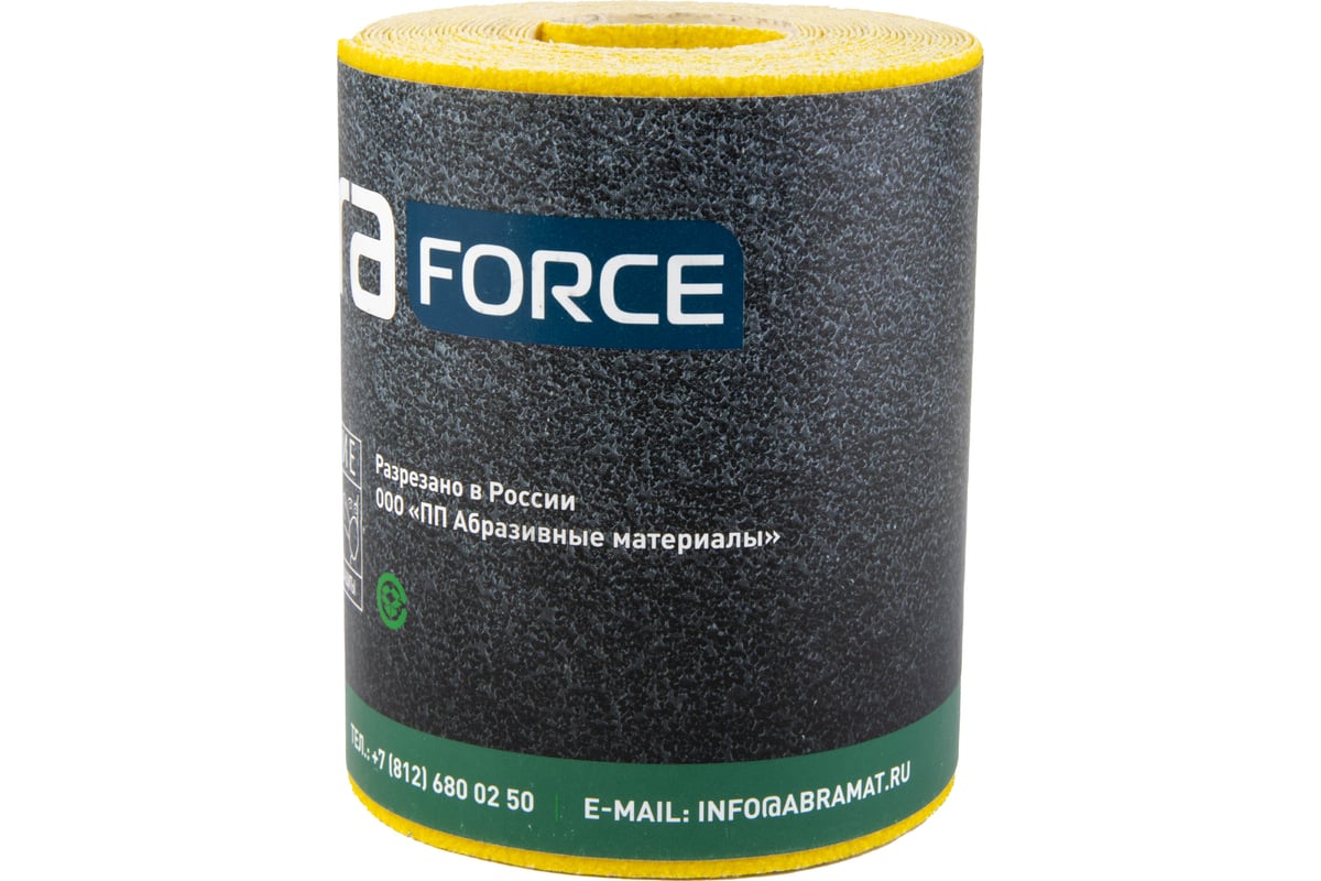 Бумага наждачная (5 м; 115 мм; Р80; желтая) Abraforce 24529 (26602) 26602 -  выгодная цена, отзывы, характеристики, фото - купить в Москве и РФ