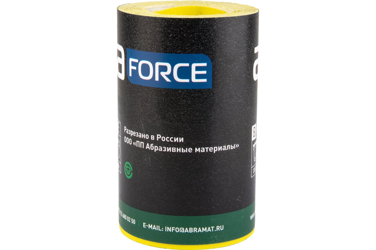 Бумага наждачная (5 м; 115 мм; Р180; желтая) Abraforce 26600 - выгодная  цена, отзывы, характеристики, фото - купить в Москве и РФ