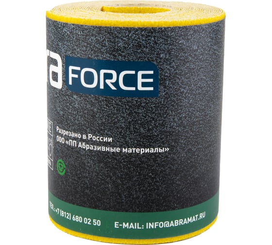 Бумага наждачная (5 м; 115 мм; Р180; желтая) Abraforce 26600