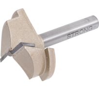 Фреза Форстнера Z2 пазовая по дереву 35х12 мм, хв-к 8 мм, с ограничителем Strong СТФ-10111035