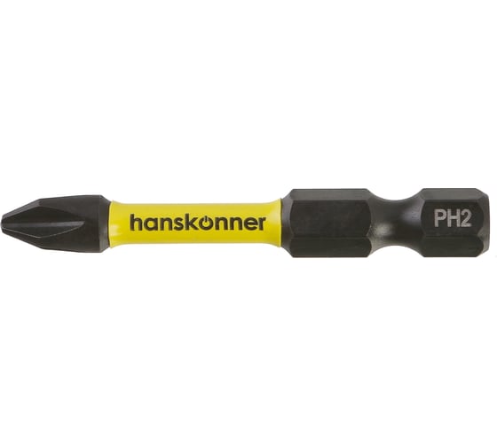 Биты Hanskonner PH2x50мм, ImpactPower, торсионные, 10шт, HPH2-50-10T