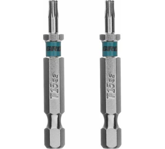 Бита GROSS Torx 15х50мм, сталь S2, шестигр., 2 шт 114619